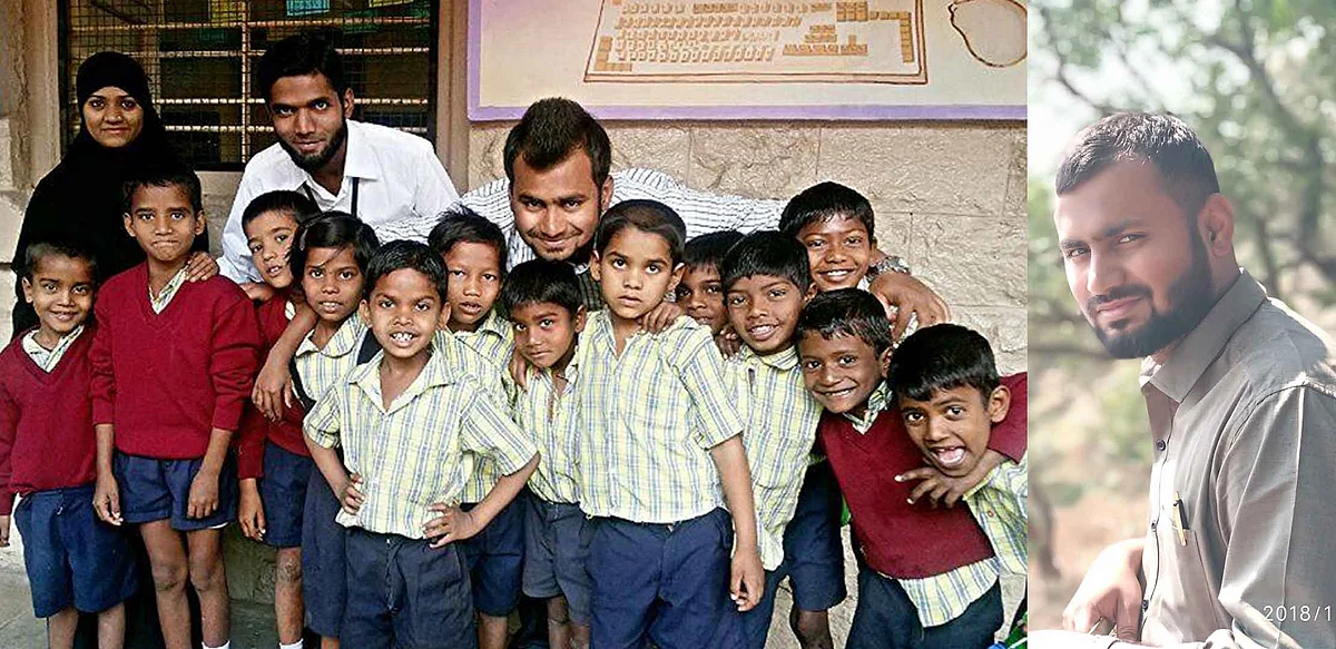 Zaid at a Peepal Foundation program in a primary school