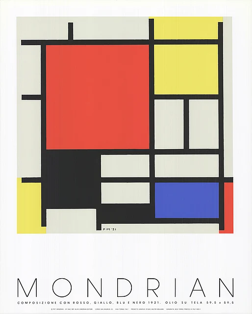 Composition with red, yellow, blue (1987)