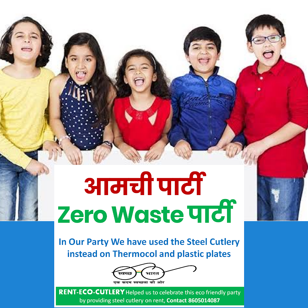 Children who have pledged that their birthdays would be zero-waste parties