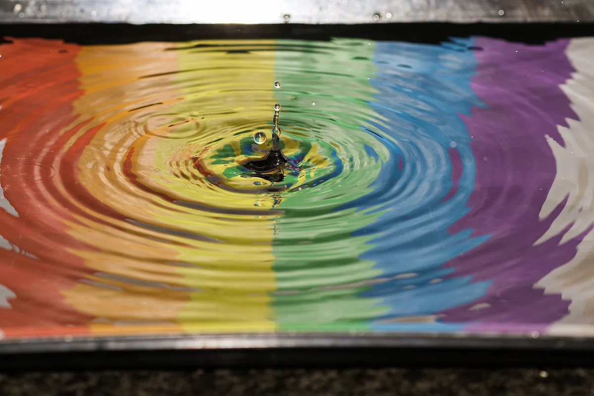 Like a ripple in the myriad colors of the ocean of life