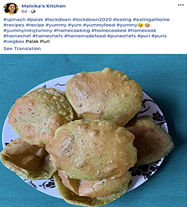 Palak puris from The Veg Boxxx