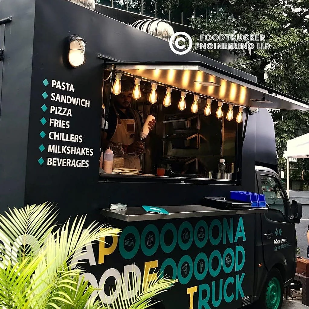 Poona Food Truck, one of Pune's renowned food trucks is crafted by Foodtrucker Engineering LLP