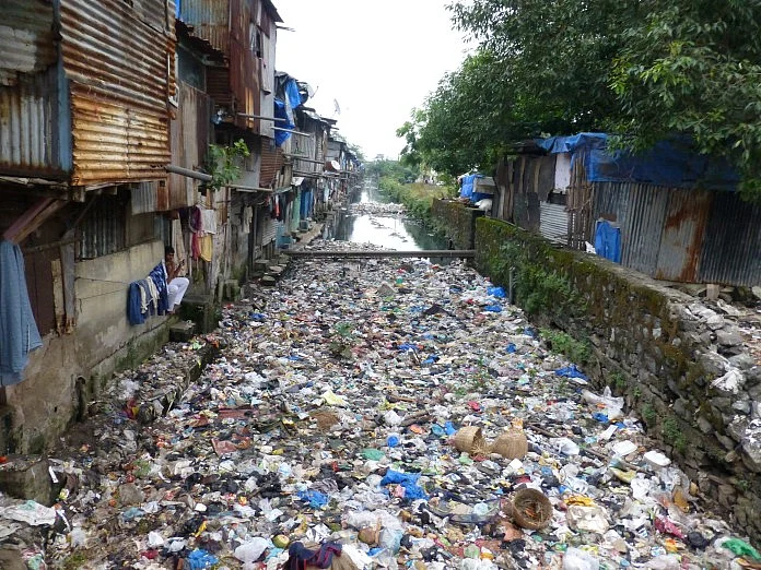 Plastic and thermocol waste clogs drains in metros