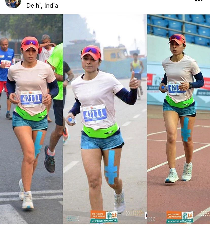 A full marathoner for a marathon in Delhi