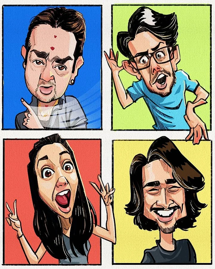 Few Indian you tubers during COVID 19