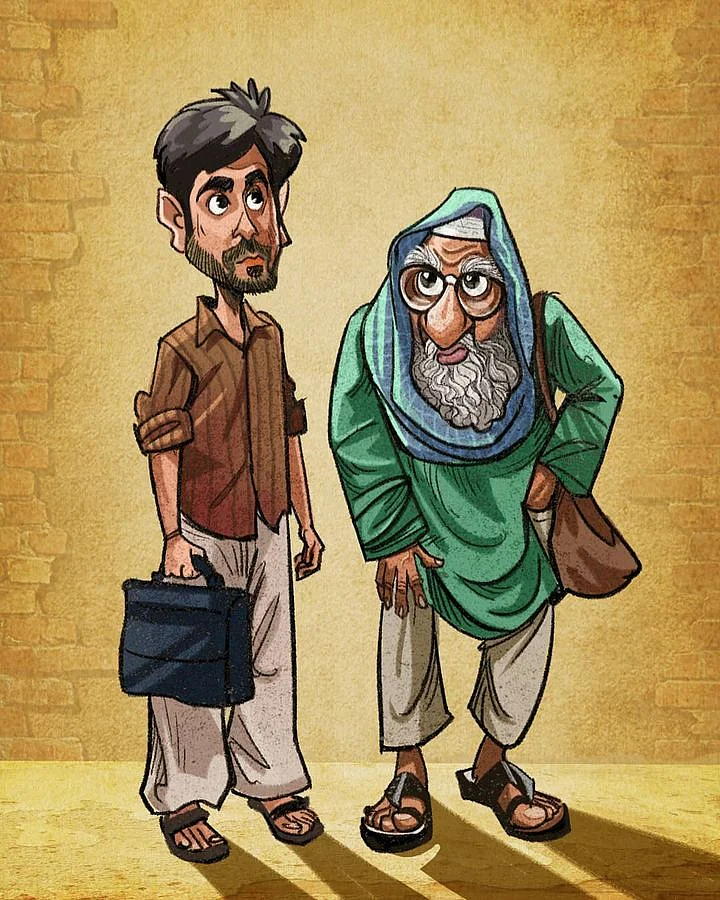 Characters from movie Gulabo Sitabo