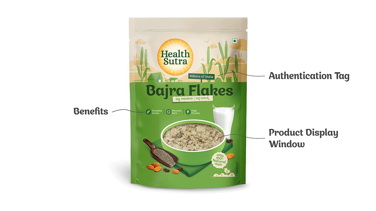 Healthy Indian Millets are Back! Health Sutra Brand Identity Creative
