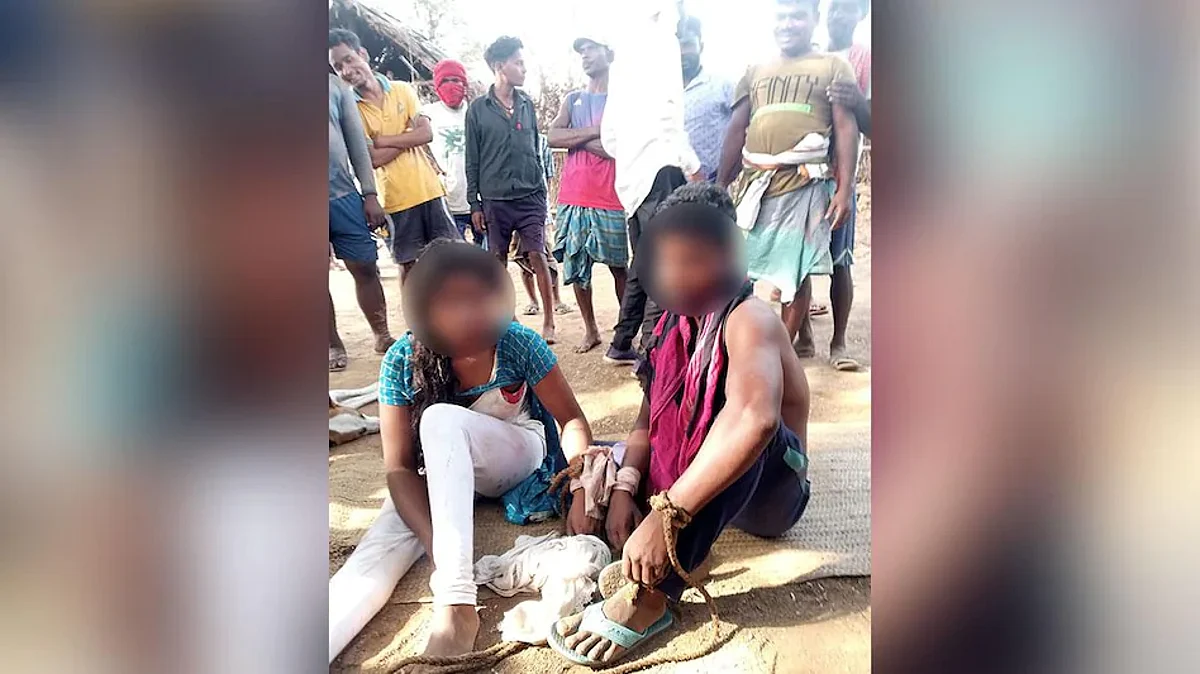 JHARKHAND CRIME NEWS : प्यार की जगह कुछ और कर रहे ये प्रेमी युगल, पूरे गांव में घुमाया !
