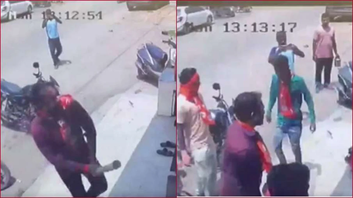 शिवसैनिकों की गुंडागर्दी MLA ऑफिस में तोड़फोड़, सुरक्षा में तैनात पुलिसवाला मुंह देखता रह गया
