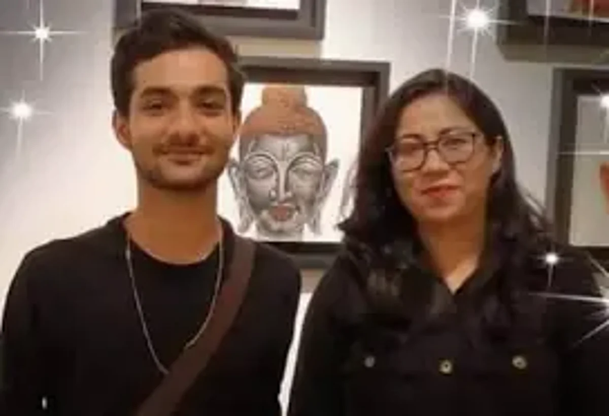 मां के साथ मृतक आरवी