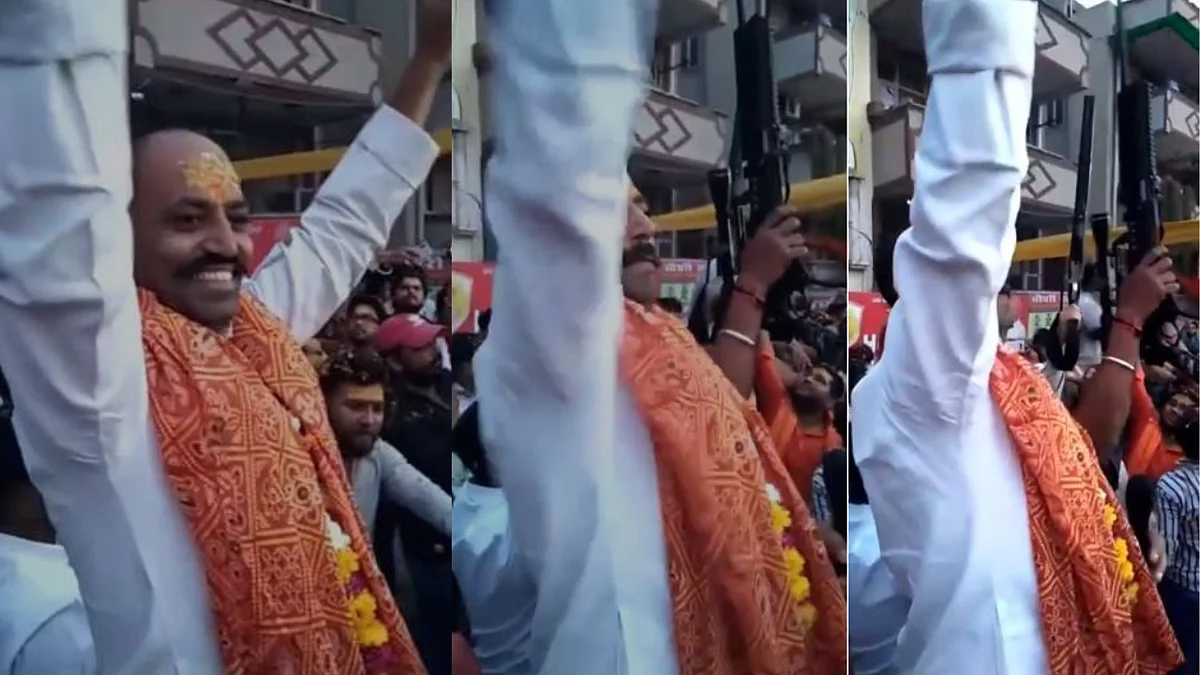 Ghaziabad Crime: हिंदू रक्षा दल के अध्यक्ष पिंकी चौधरी की मौजूदगी में लहराए गए हथियार, वीडियो वायरल