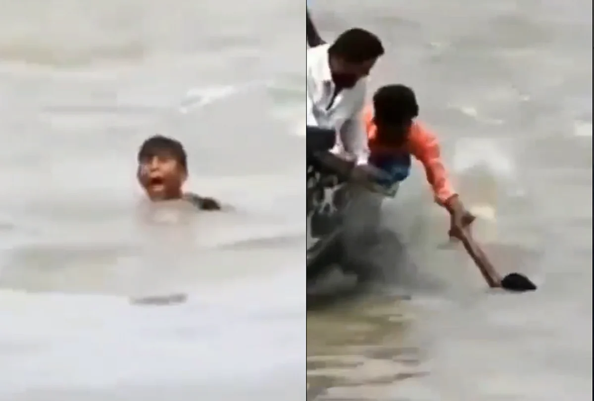 Viral Video: नदी में बच्चा डूब रहा था और पीछे मगरमच्छों का झूंड था, फिर हुआ ये...