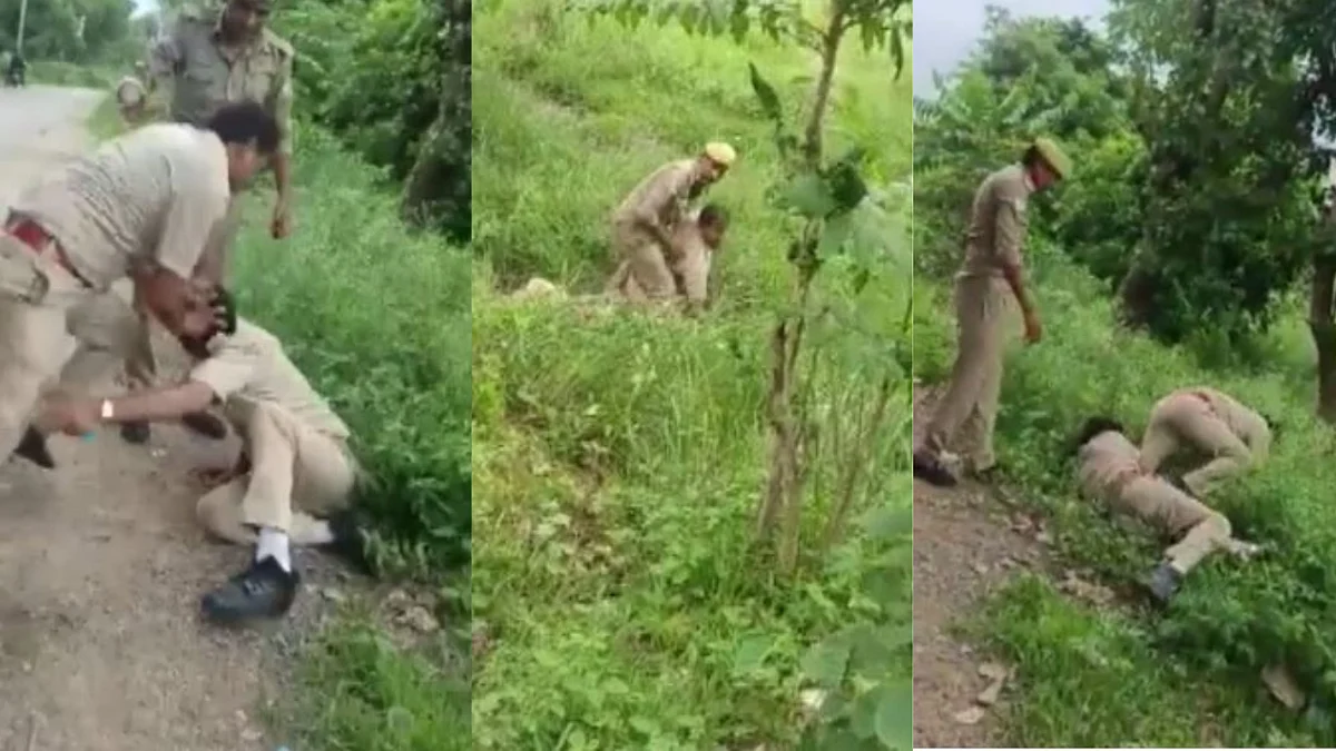 सिपाहियों में हुई मारपीट