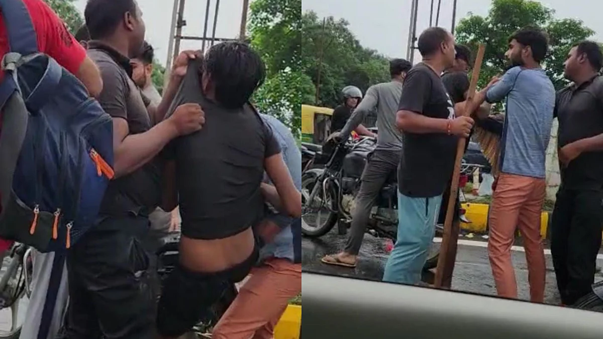 मारपीट का वायरल वीडियो