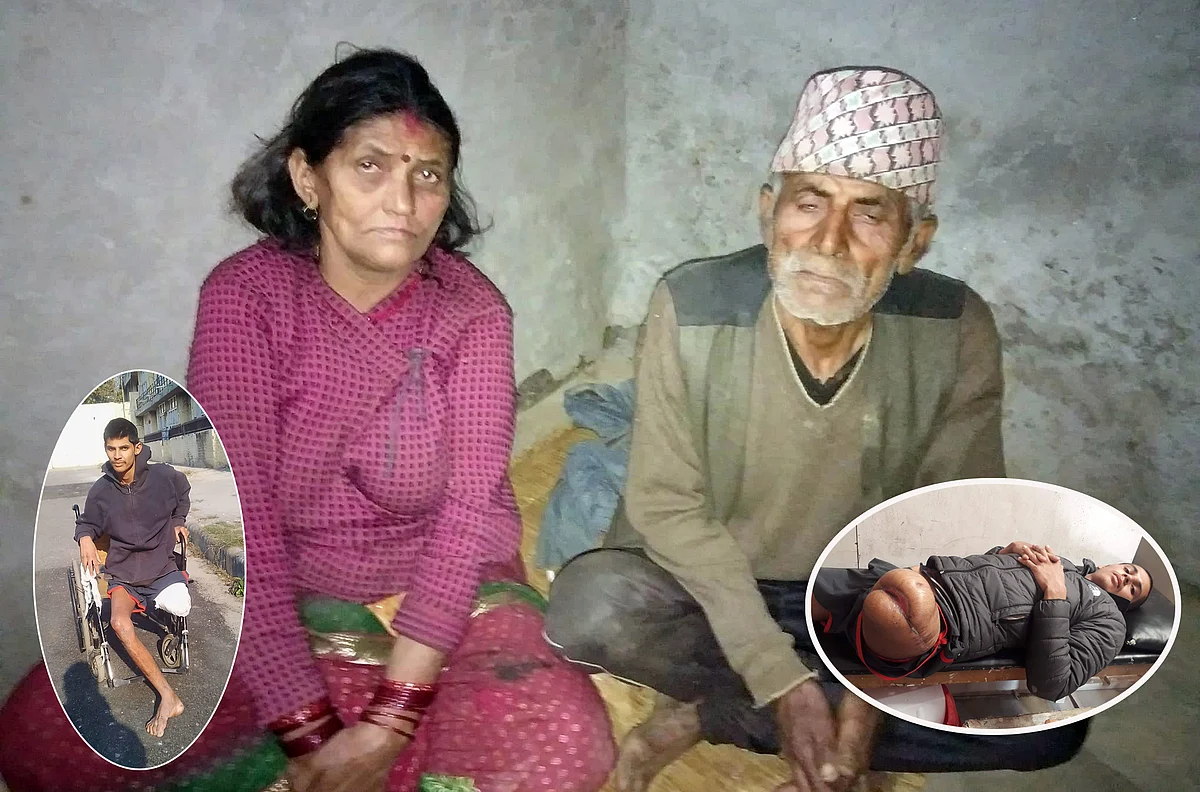 बाबु-आमाको सपना पूरा गर्न विदेशिएको एक्लो छोरा खुट्टा गुमाएर फर्किएपछि