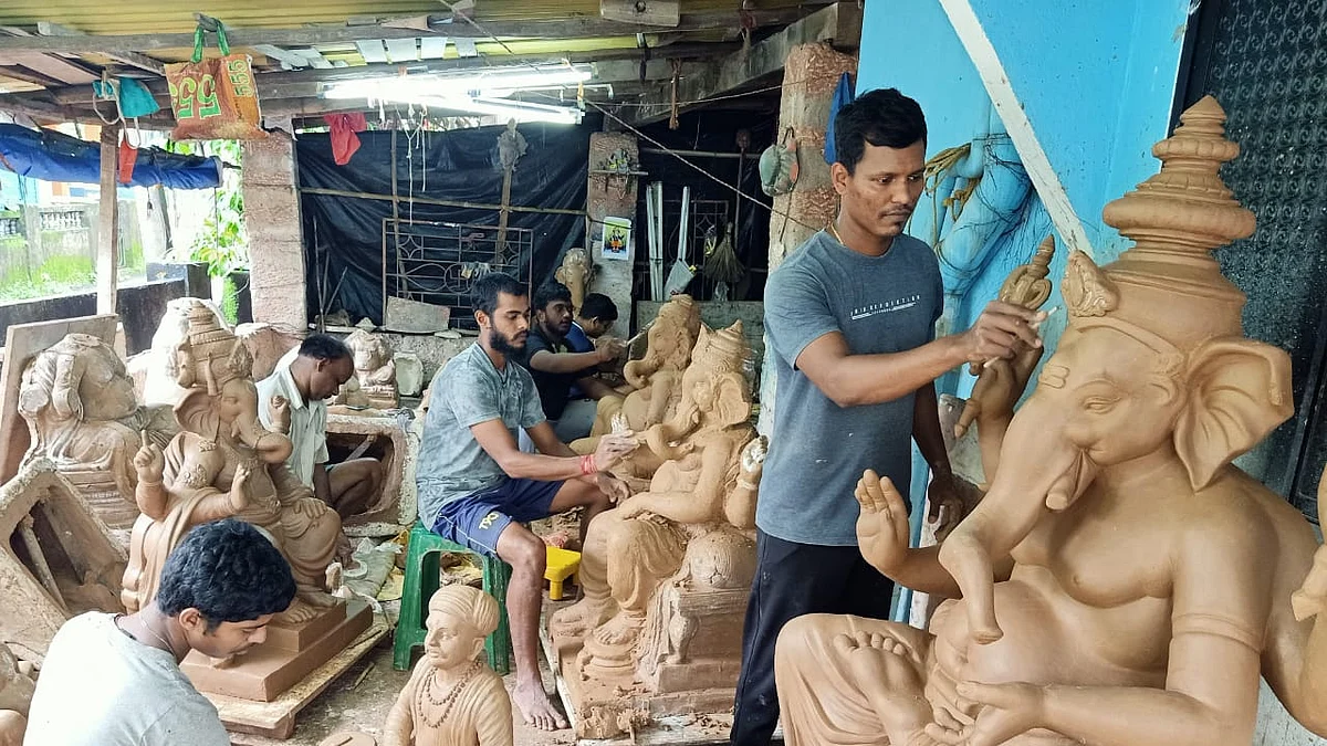 Ganesh Festival 2021: गोव्यात कोरोनामुळे स्थानिक गणपती मूर्तिकारांना लाभ
