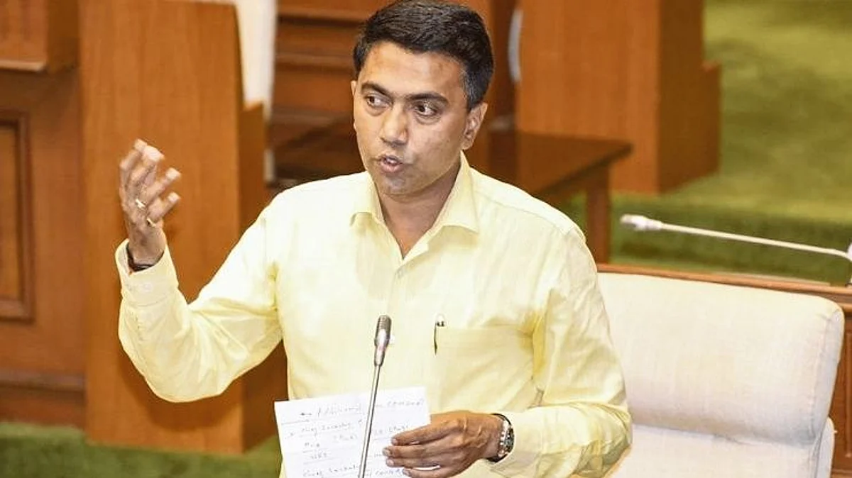 Chief Minister Dr. Pramod Sawant, in Goa Assembly Session.