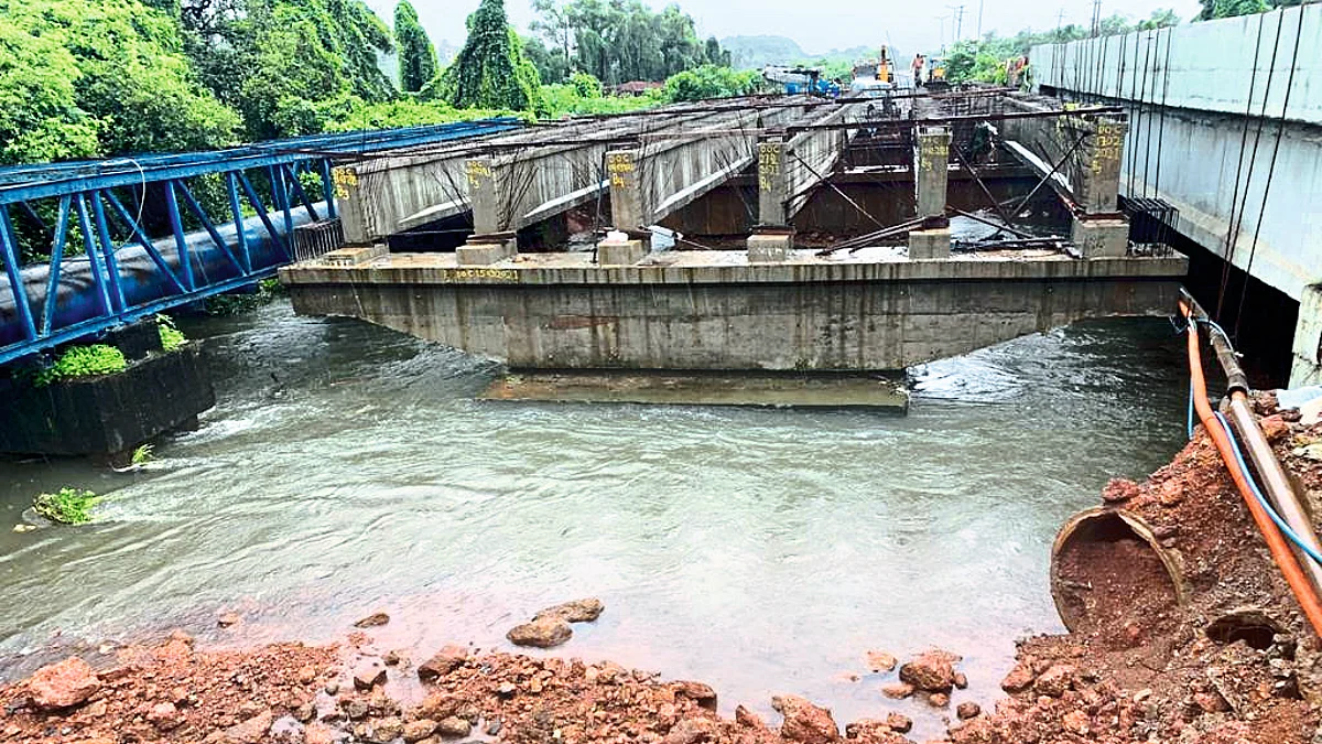 Goa : तार नदीवरील पुलाचे बांधकाम रोखले