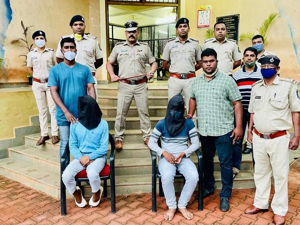 Pernem Police arrested 4 interstate theves, Goa. on Monday,19 July2021