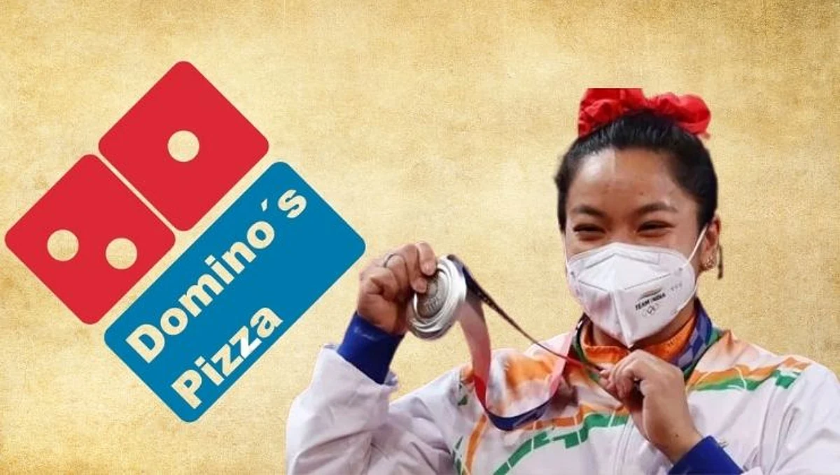 मीराबाई चानूच्या चंदेरी कामगिरीबद्दल, डॉमिनोजच मोठं गिफ्ट