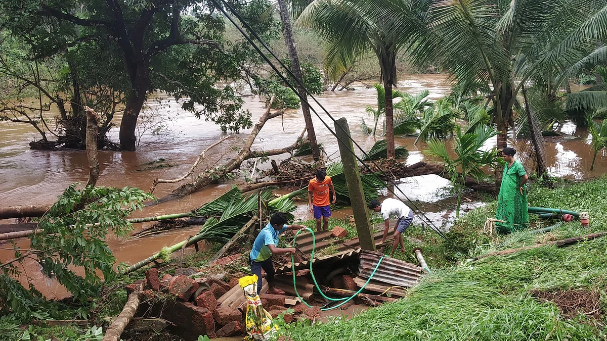 Goa flood: आमडई-सांगेतील पुराच्या तडाख्यात बागायतींची मोठी हानी