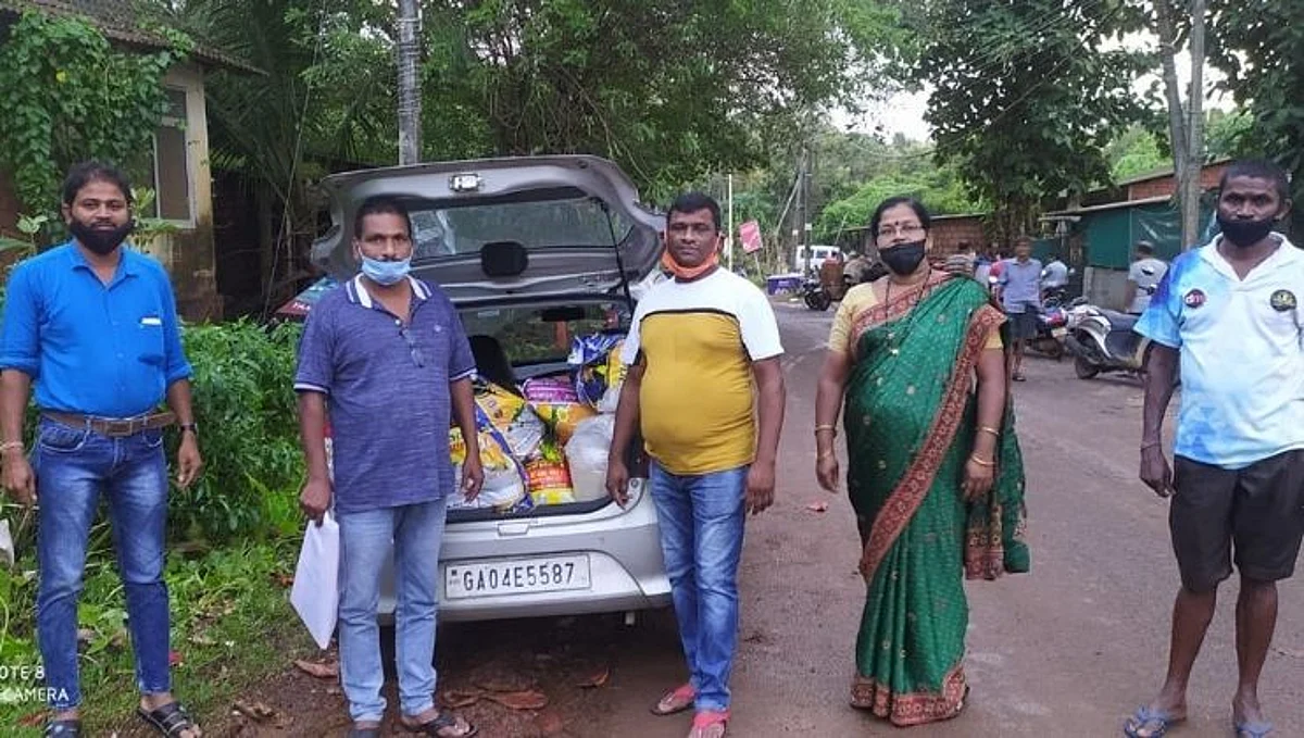 Goa: वाळपई महिला काँग्रेस तर्फे गांजेत आवश्यक वस्तूंचे वितरण