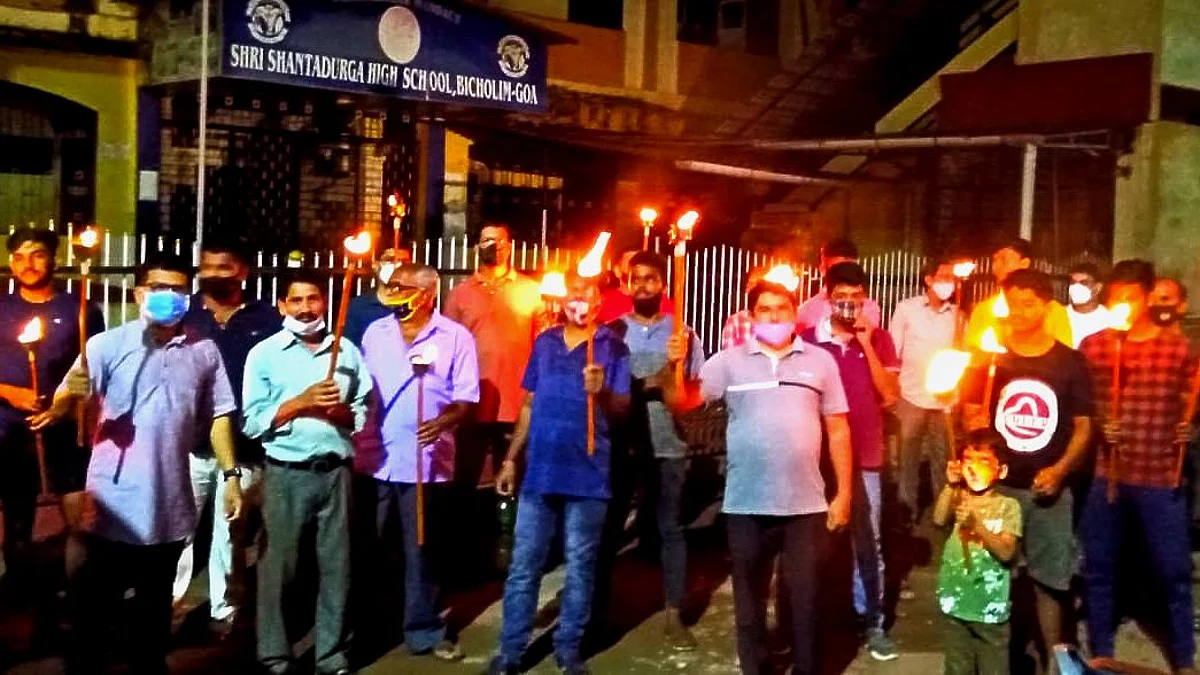 Goa: अखंड भारत दिनानिमित्त डिचोलीत मशाल मिरवणूक