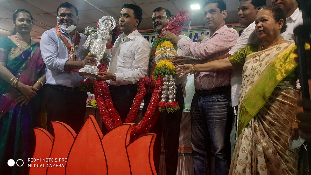 Goa Cm Visit Sawardem