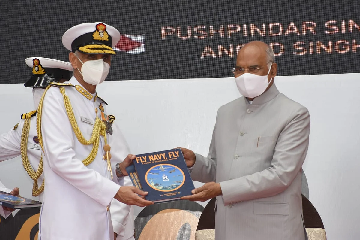 President of India Ramnath Kovind at Naval Aviation