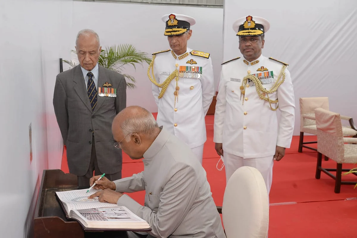 President of India Ramnath Kovind at Naval Aviation