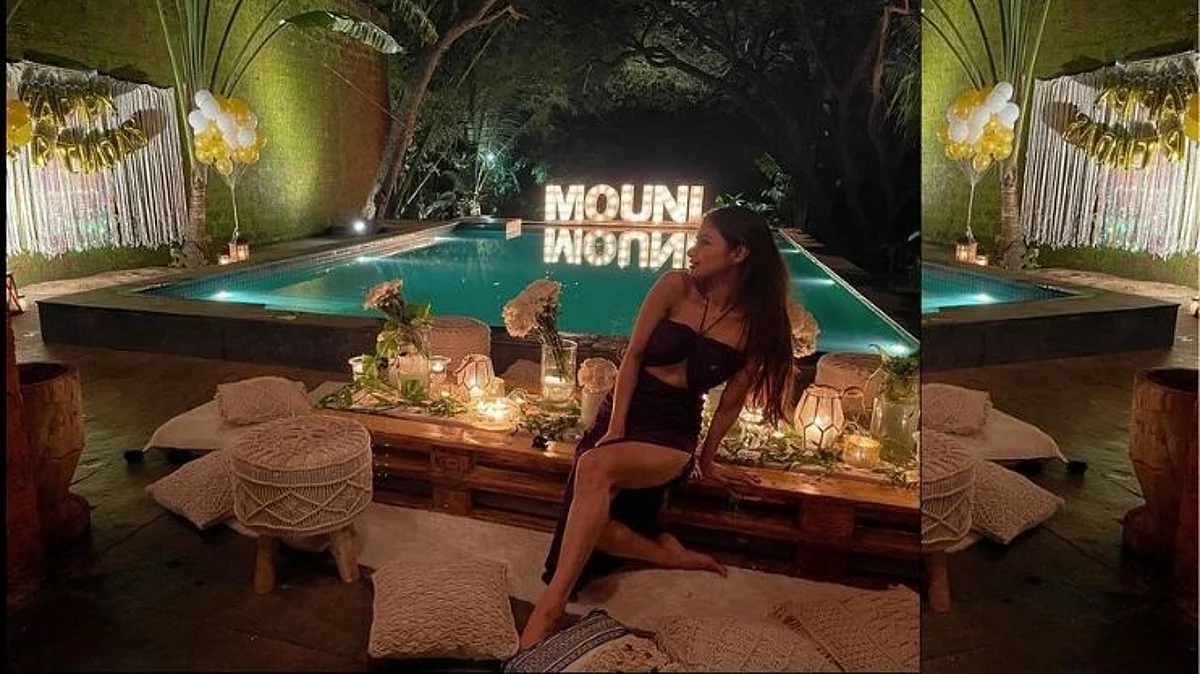 Mouni Royच गोव्यात धमाकेदार बर्थडे सेलिब्रेशन