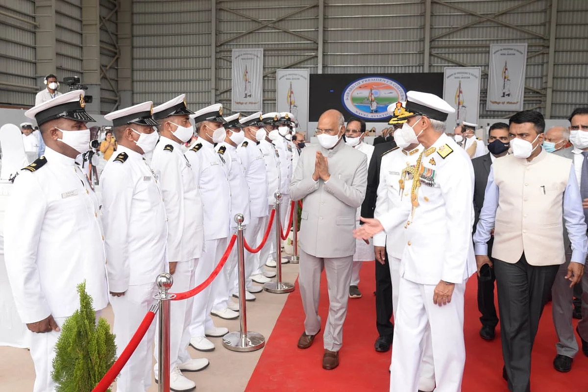 President of India Ramnath Kovind at Naval Aviation