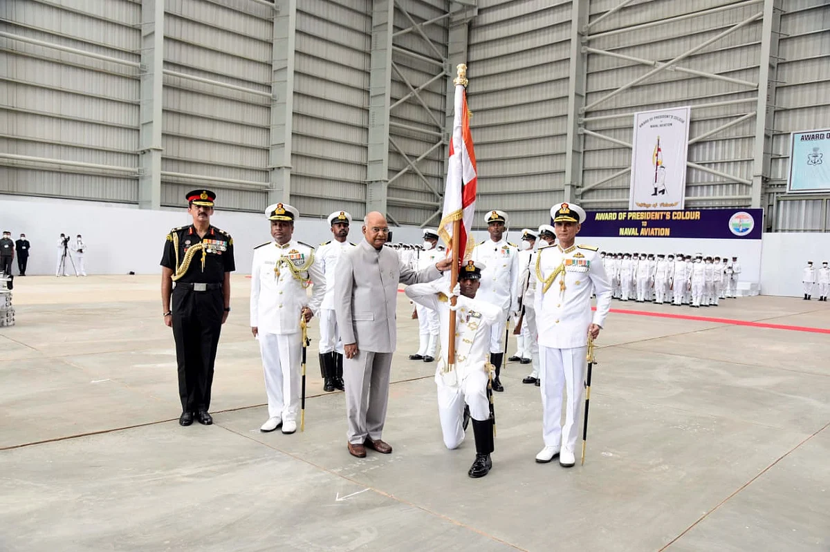 President of India Ramnath Kovind at Naval Aviation