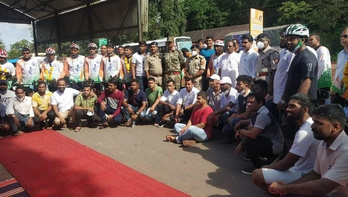 सरदार पटेलांच्या जयंतीनिमित्त राष्ट्रीय एकता सायकल रॅली पोळेत दाखल