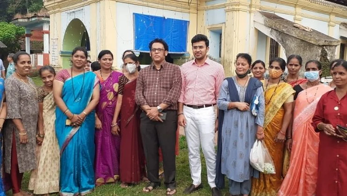 सप्तकोटीश्वराचे दर्शन हा भाग्याचा क्षण:
तेजस्वी सूर्या