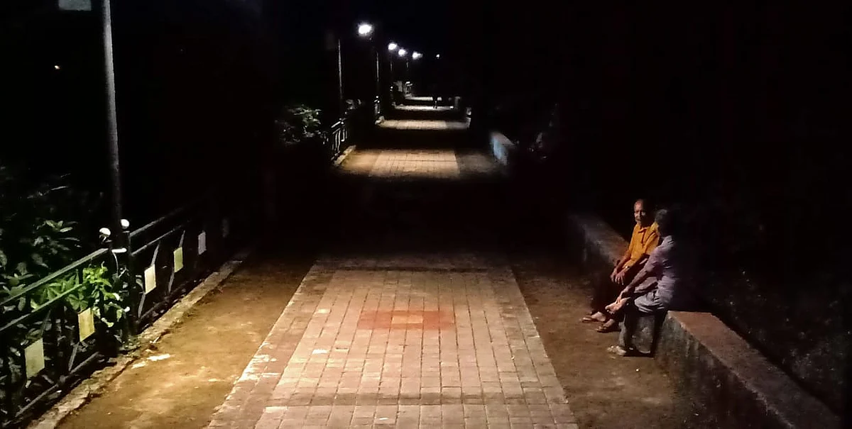 डिचोलीत वॉकिंग ट्रॅकवर पसरतोय अंधार
