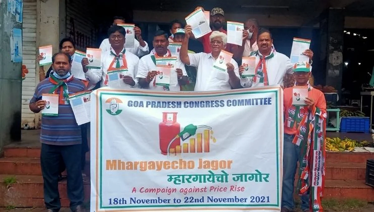 डिचोलीत महागाई विरोधात काँग्रेसचा 'जागोर'