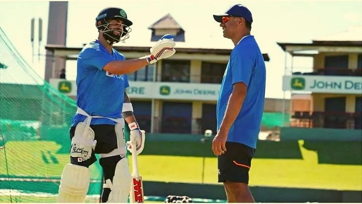 Virat Kohli and Rahul Dravid