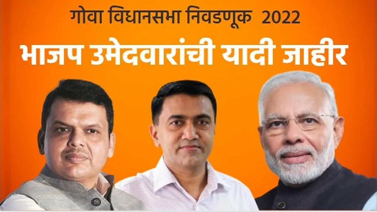 Goa BJP Candidate List: गोव्यात भाजप उमेदवारांची पहिली यादी जाहीर