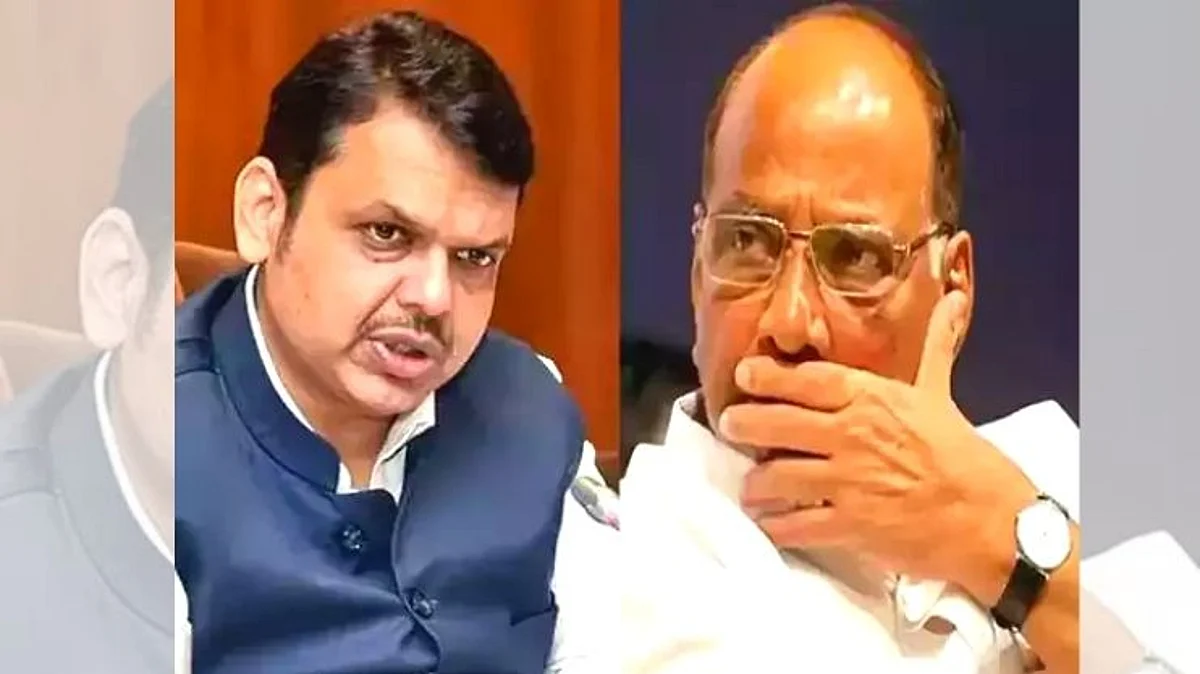 Devendra Fadnavis and Sharad Pawar