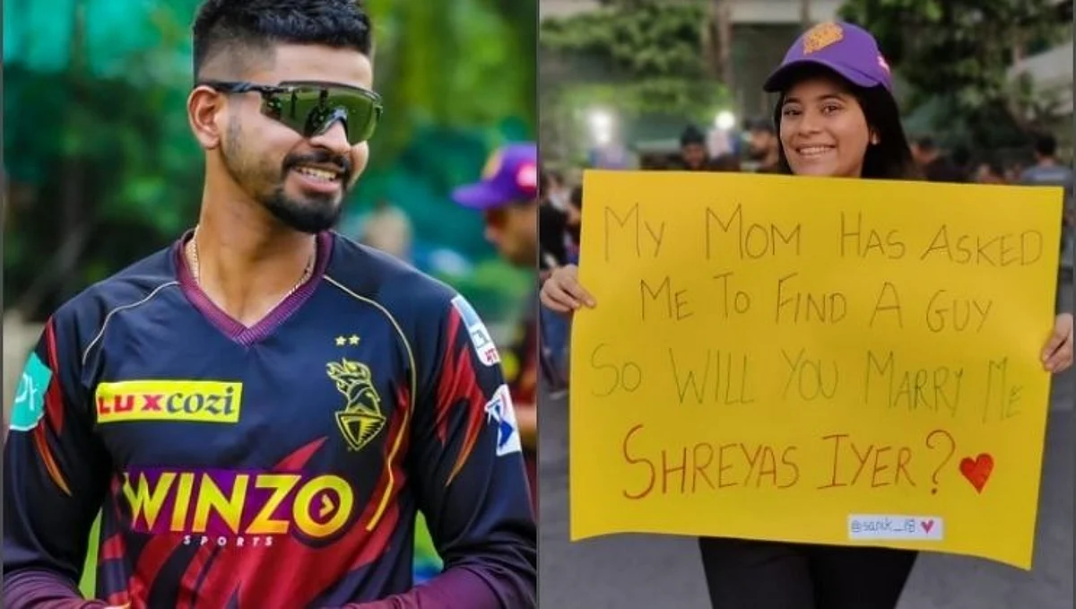 'श्रेयस अय्यर, तू माझ्याशी लग्न करशील का?' महिलेचं पोस्टर व्हायरल