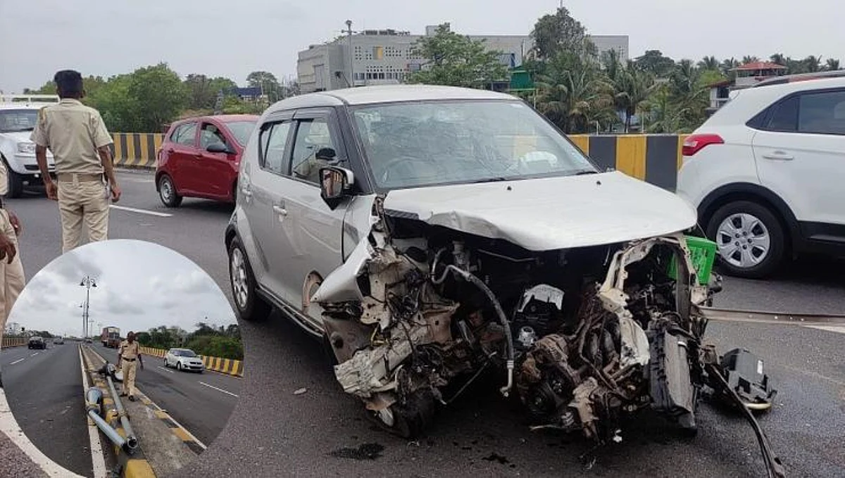 अटल सेतूवर सलग दुसऱ्या दिवशी कारचा अपघात