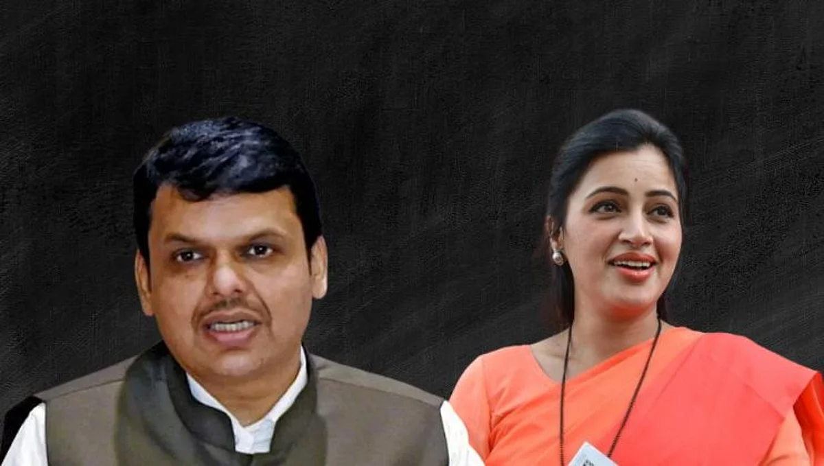 फडणविसांनी घेतली खासदार नवनीत राणांची दवाखान्यात भेट