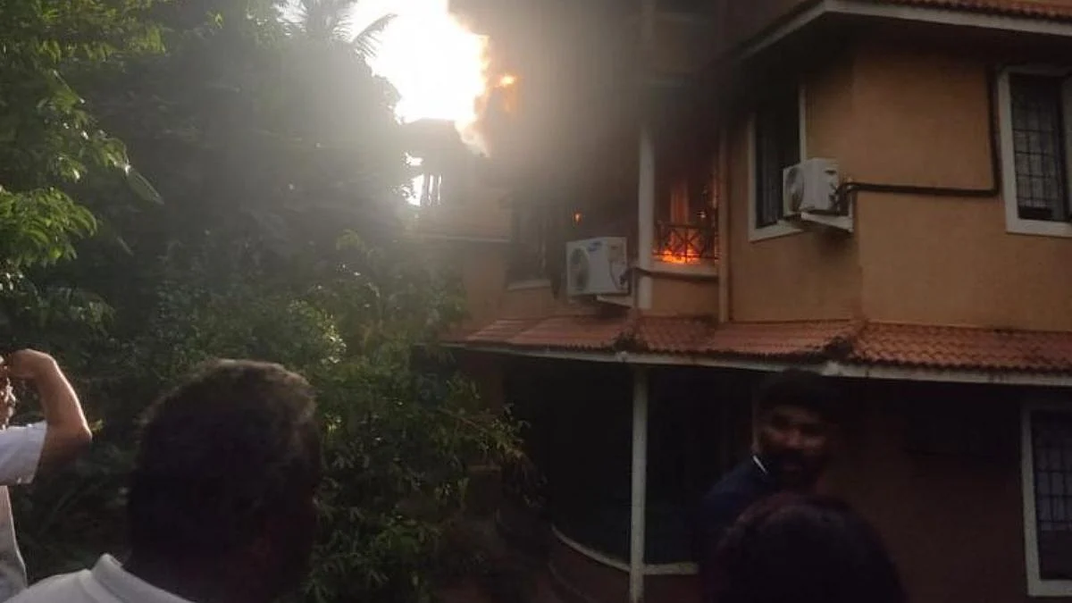 Fire in Mapusa