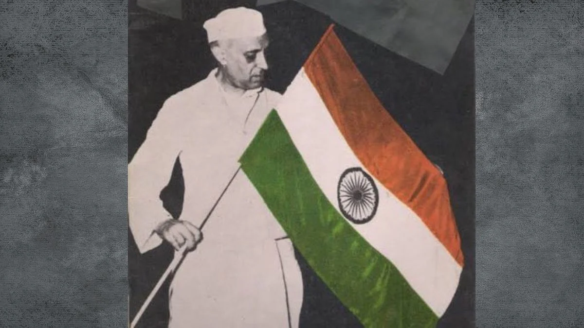 Congress leaders are sharing this picture of former Prime Minister Jawaharlal Nehru