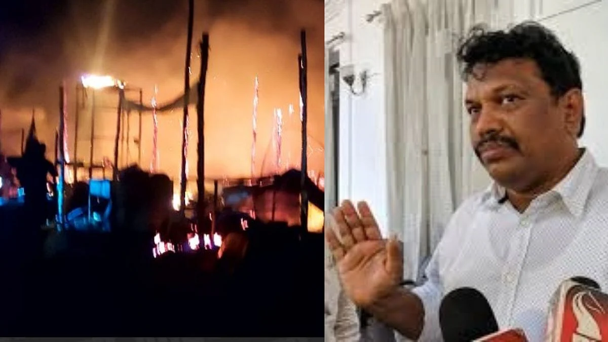 Calangute Beach Fire