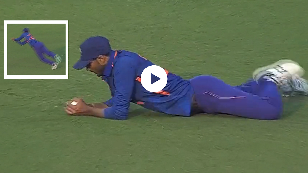 Axar Patel took stunning catch