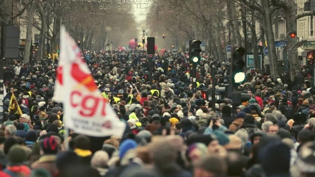 France New Pension Scheme Protest
