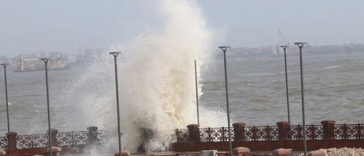 Goa Monsoon Update: पावसाची उसंत, मात्र समुद्राला उधाण