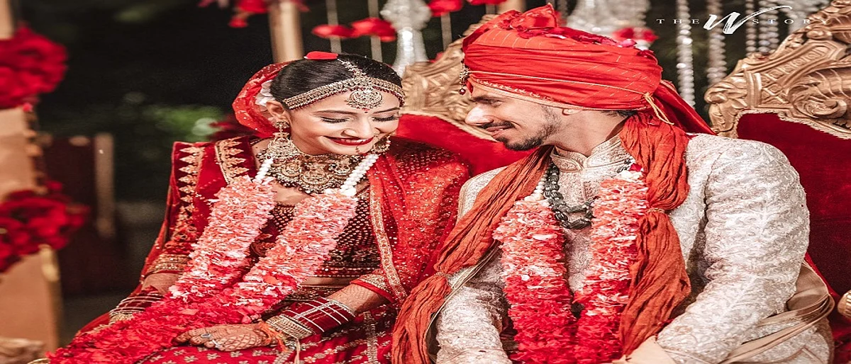 भारतीय फिरकीपटू युजवेंद्र चहलची धनश्री वर्मासोबत नव्या इनिंगला सुरुवात